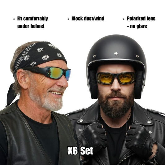 Riding Polarized Sunglasses | Includes 4 Lens Colors