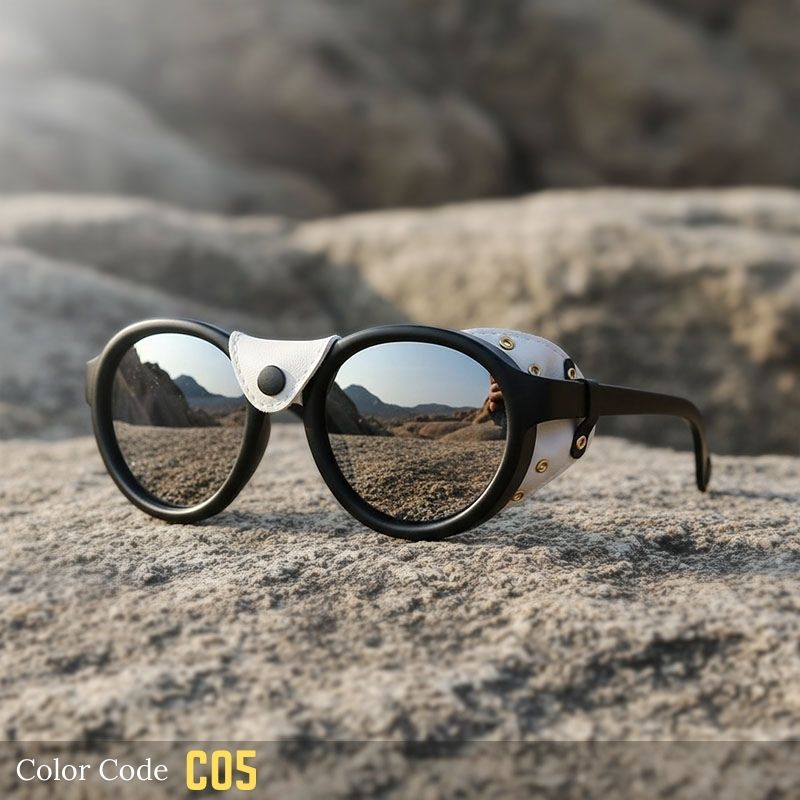 Outlaw Glacier Sunglasses | Leather Shields