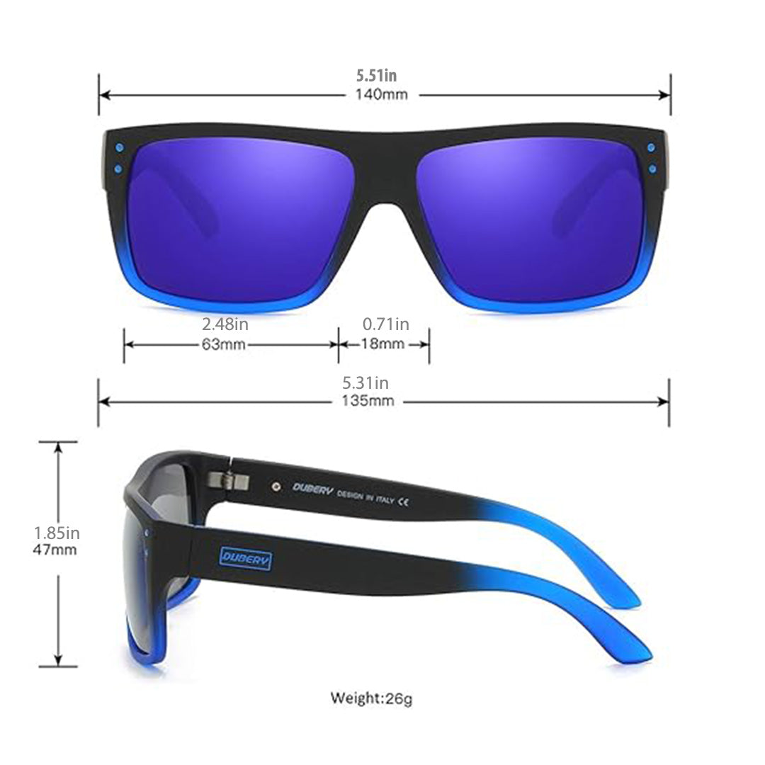 EVANS - Square Polarized Sunglasses - X84