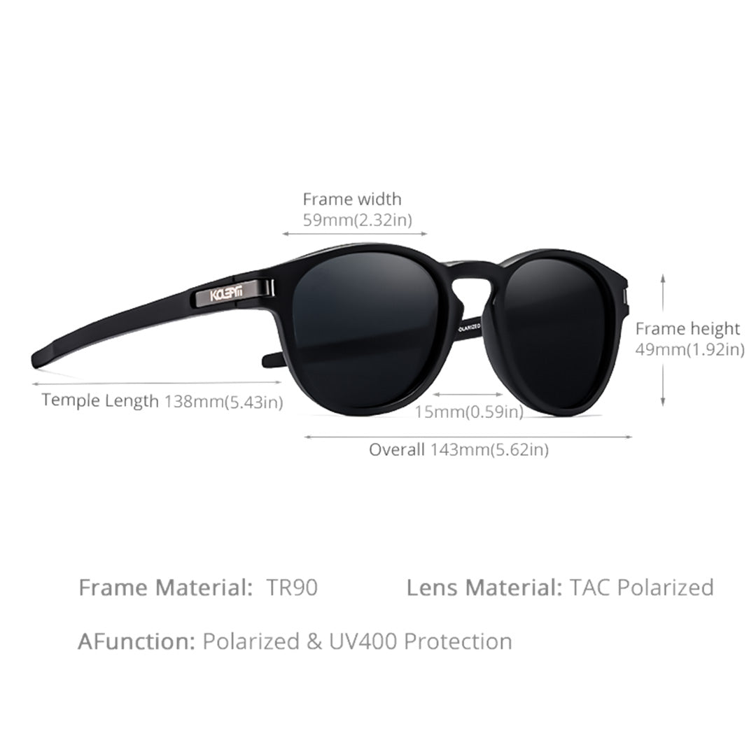 Classic Round Polarized Sunglasses - X939