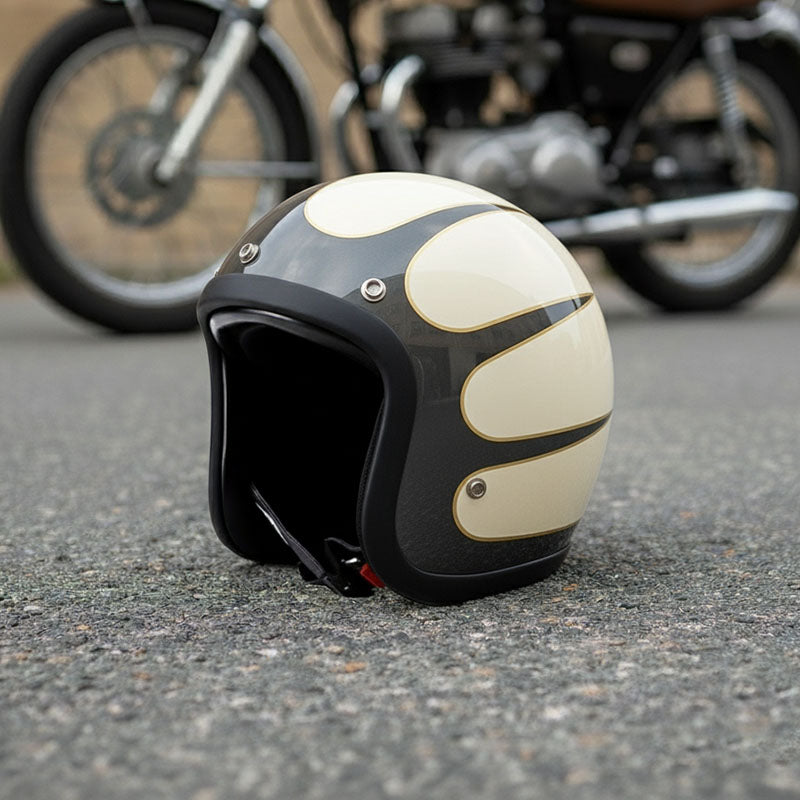 Low Profile Vintage Motorcycle Helmet