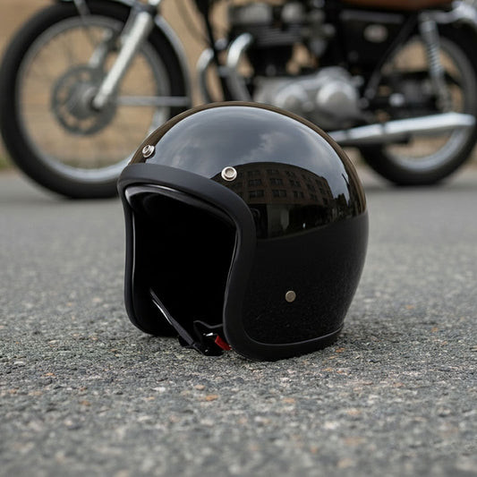 Low Profile Vintage Motorcycle Helmet - Special