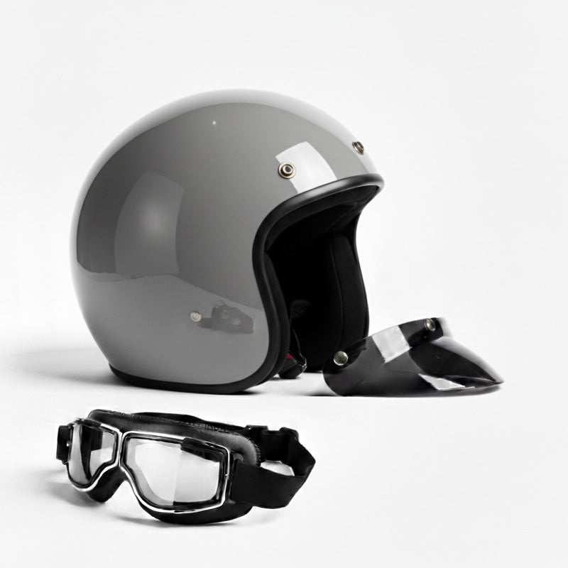 Classic Open Face Motorcycle Helmet | Super Low Profile