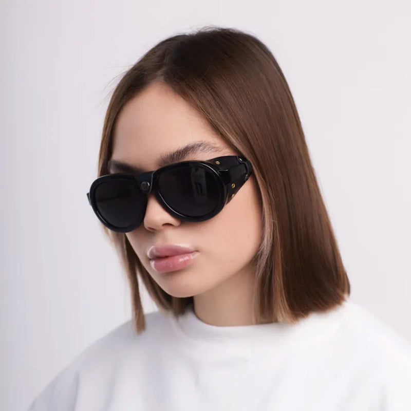 Outlaw Glacier Sunglasses | Leather Shields