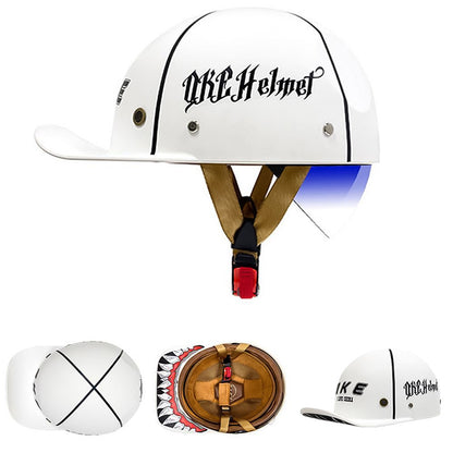 Motorcycle Baseball Helmet - DOT approved