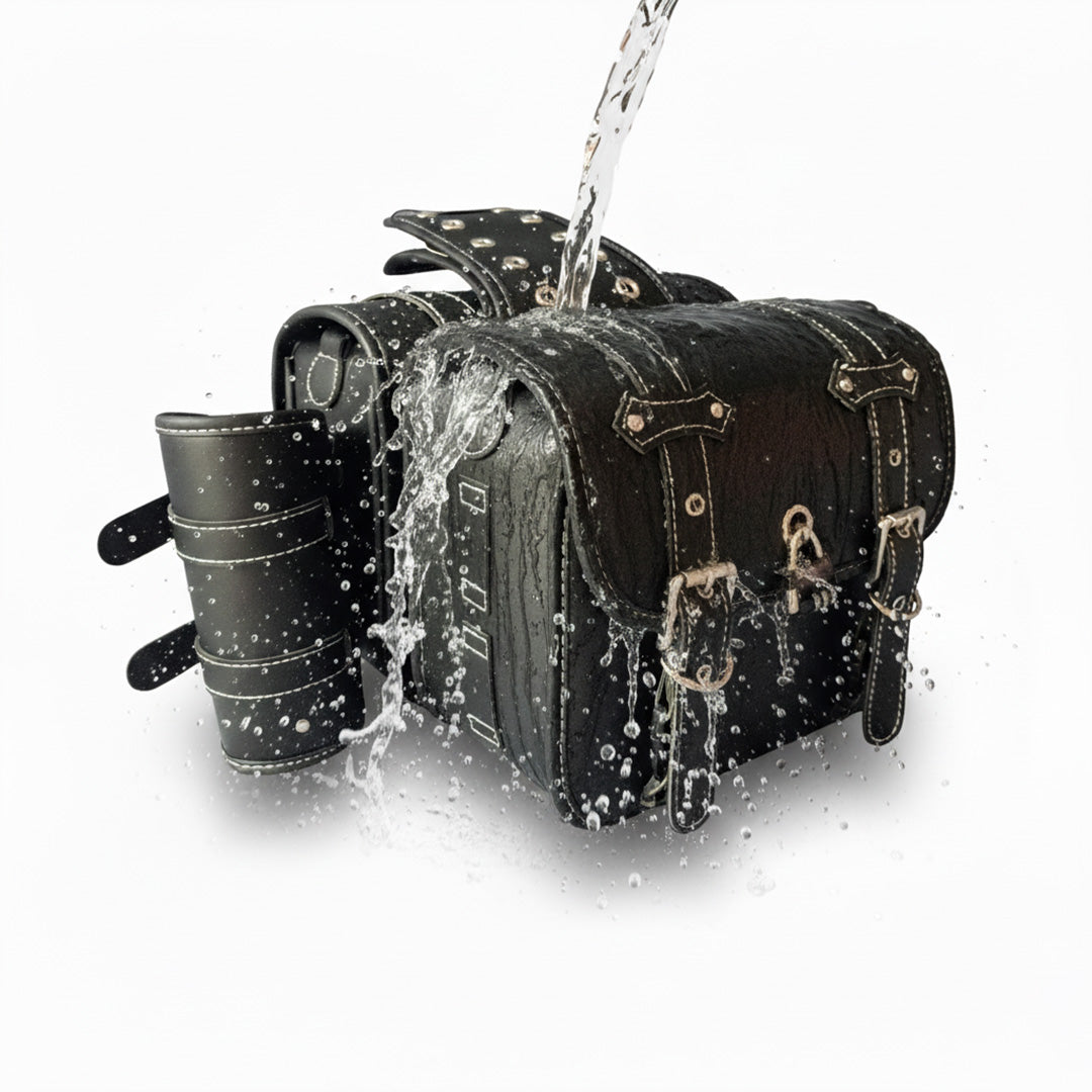 RoadSafe Motorcycle Vintage Saddlebags - Left and Right Pair