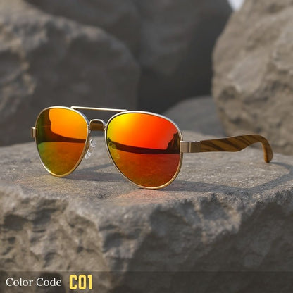 Lunettes de soleil polarisées rondes classiques - X939