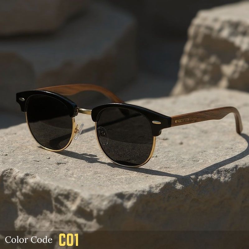 Lunettes de soleil polarisées rondes classiques - X939