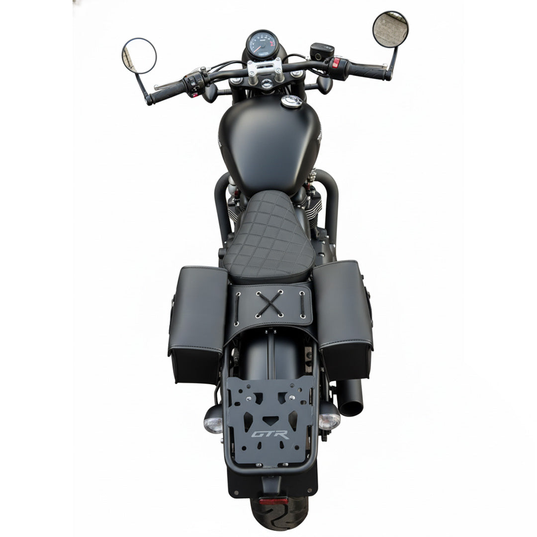 Vintage SecureLock Leather Saddlebags – Left & Right Pair