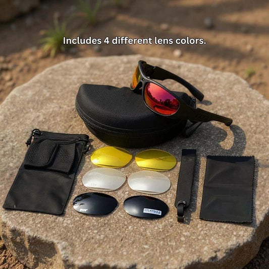 X6 Prescription Frame - Polarized Sunglasses Set | Includes 4 Lens Colors