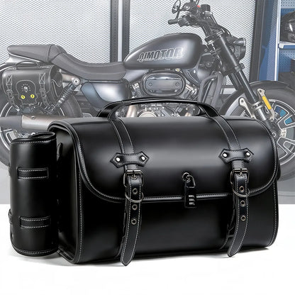 DarkRider Lockable Motorcycle Side Bag - Single Bag