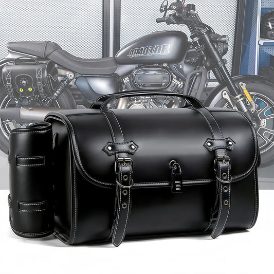 DarkRider Lockable Motorcycle Side Bag - Single Bag