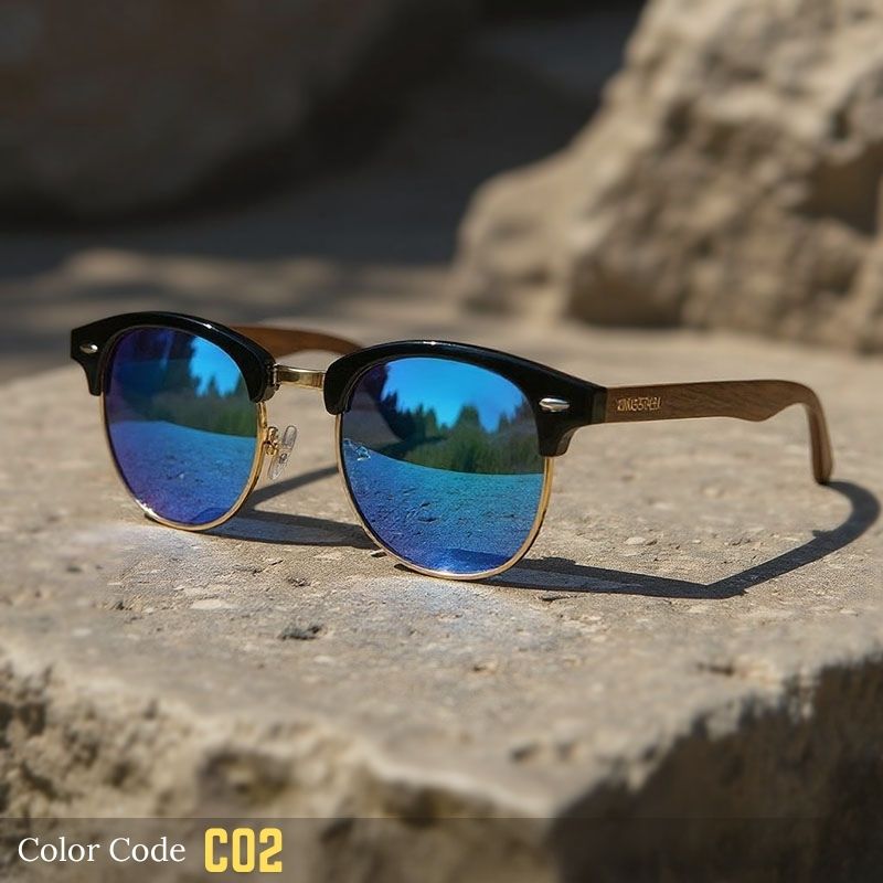 Lunettes de soleil polarisées rondes classiques - X939