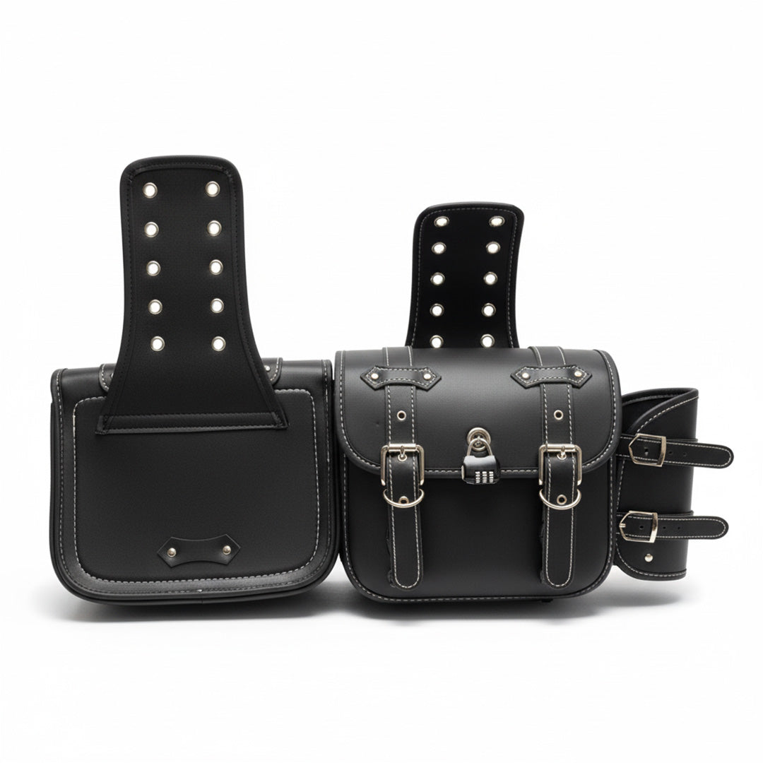 RoadSafe Motorcycle Vintage Saddlebags - Left and Right Pair