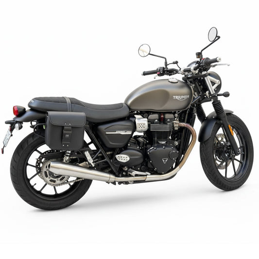 Vintage SecureLock Leather Saddlebags – Left & Right Pair