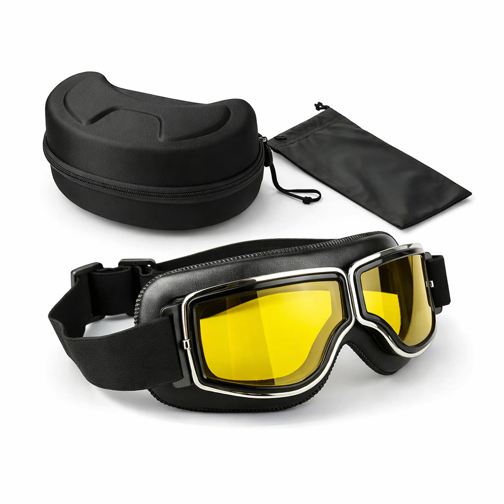 classic motorcycle helmet and goggles Vintage Classic Motorcycle Goggles