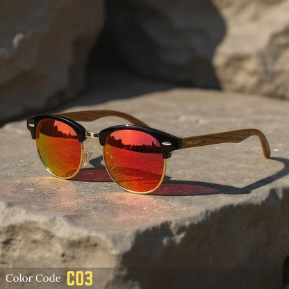 Lunettes de soleil polarisées rondes classiques - X939