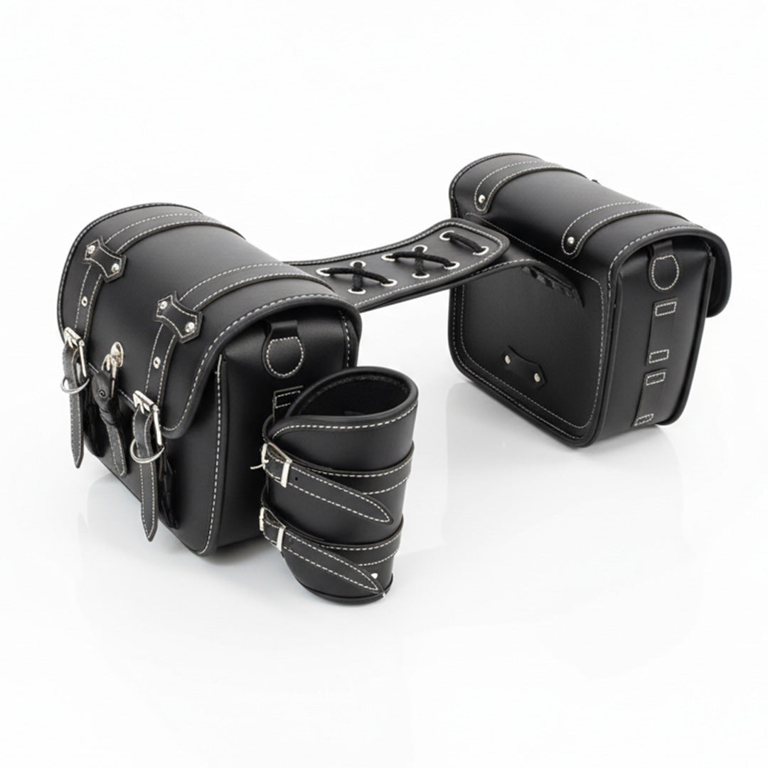 RoadSafe Motorcycle Vintage Saddlebags - Left and Right Pair