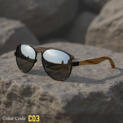 Lunettes de soleil polarisées rondes classiques - X939