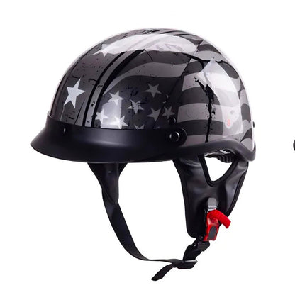 Low Profile Liberty Ride Motorcycle Helmet – DOT Certified