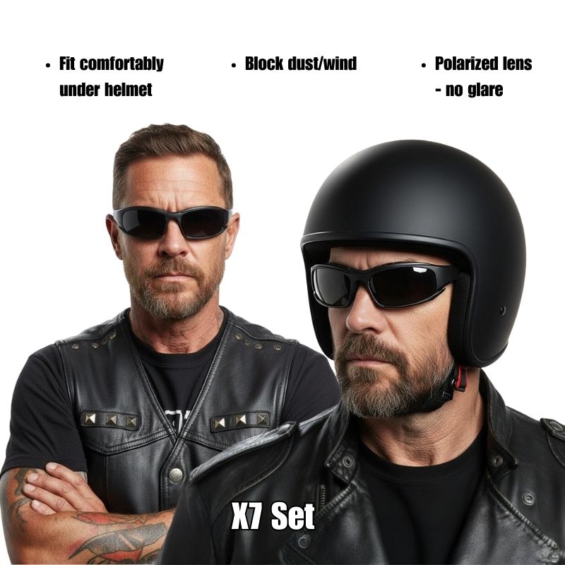 Riding Polarized Sunglasses | Includes 4 Lens Colors