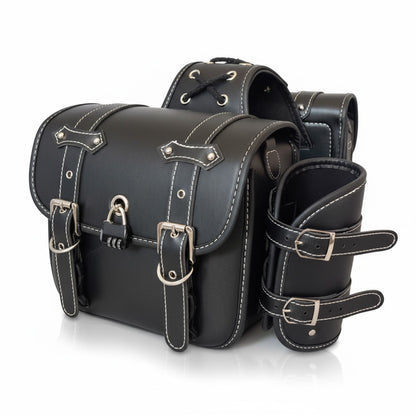 RoadSafe Motorcycle Vintage Saddlebags - Left and Right Pair