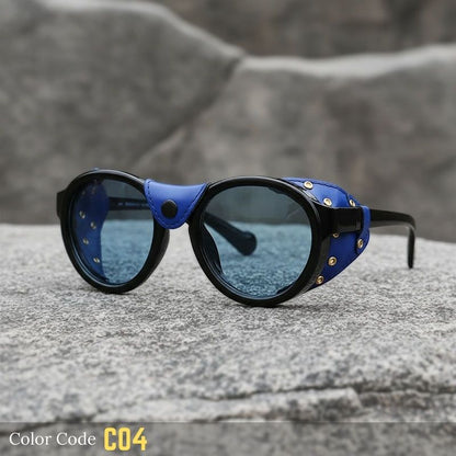 Outlaw Glacier Sunglasses | Leather Shields