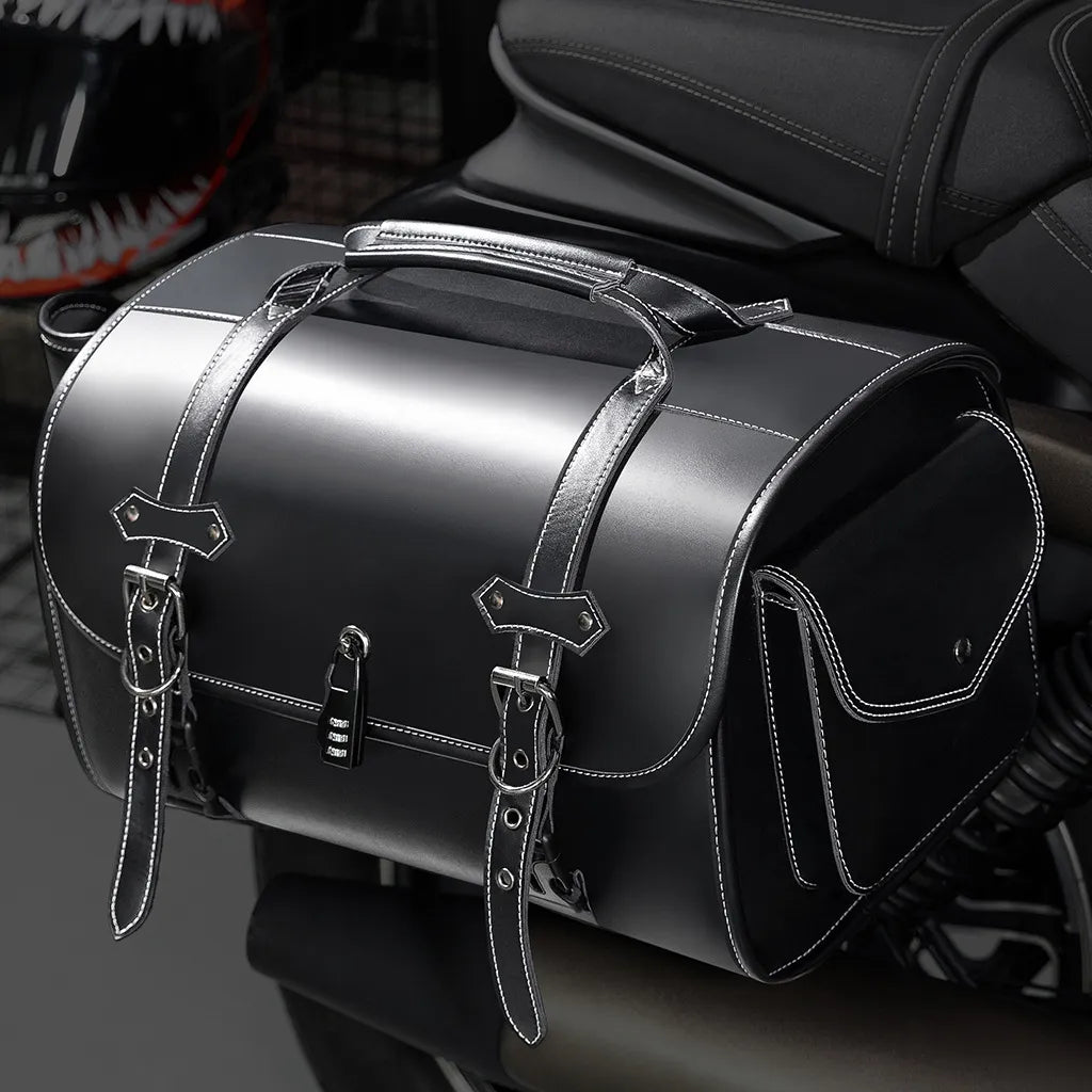 DarkRider Lockable Motorcycle Side Bag - Single Bag