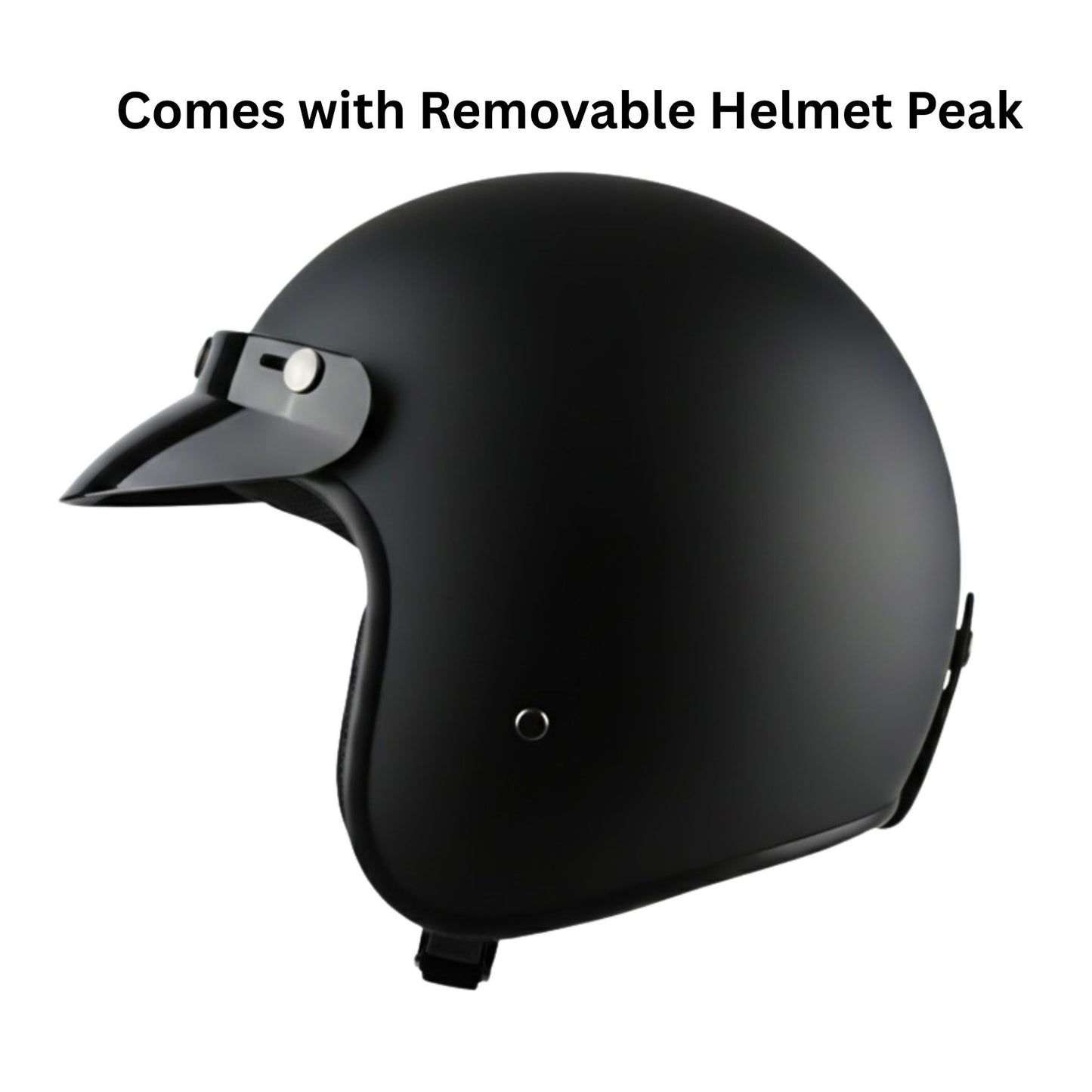 Classic Open Face Motorcycle Helmet | Super Low Profile