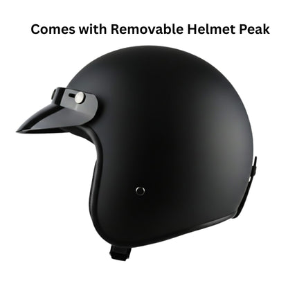 Classic Open Face Motorcycle Helmet | Super Low Profile