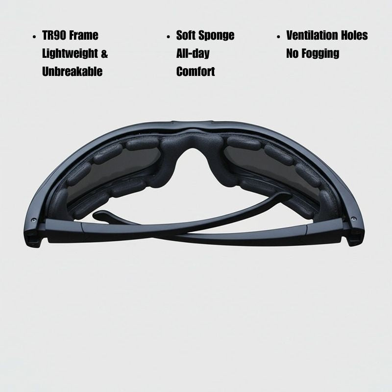 Riding Polarized Sunglasses | Includes 4 Lens Colors