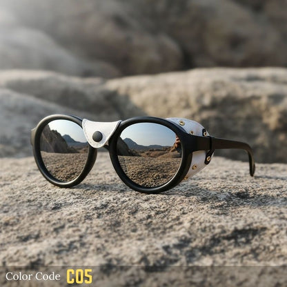 Outlaw Glacier Sunglasses | Leather Shields