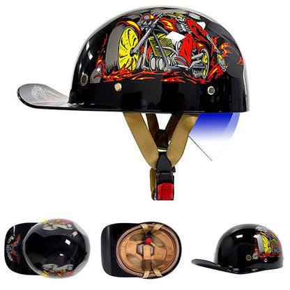 Motorcycle Baseball Helmet - DOT approved