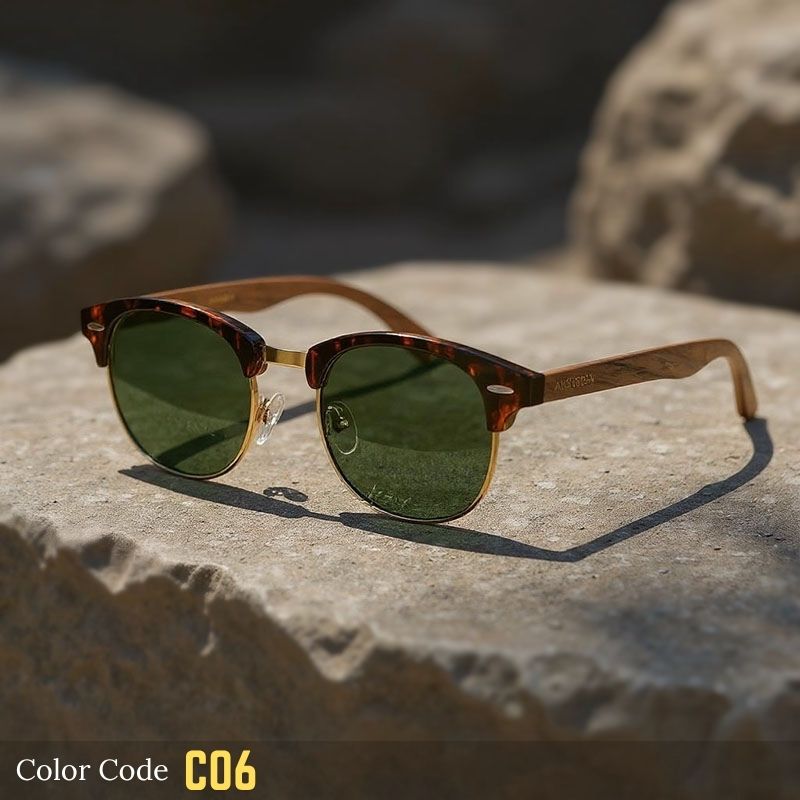 Lunettes de soleil polarisées rondes classiques - X939