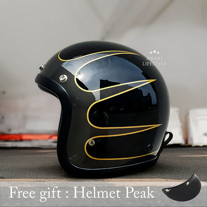 Low Profile Vintage Motorcycle Helmet - Special