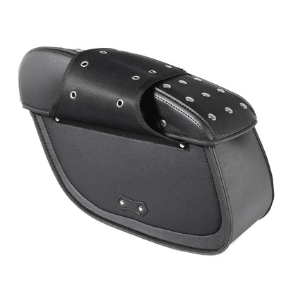 Rivet-Style 50L Motorcycle Saddlebags – Left and Right Pair