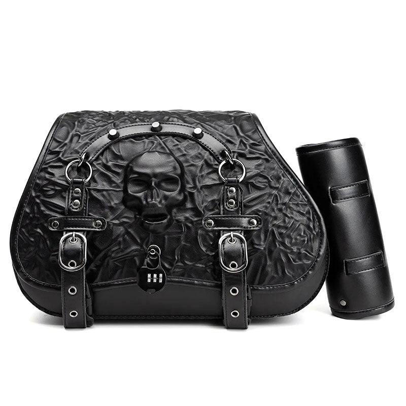 Skull Motorcycle Saddle Bags – Universal Tool Bag