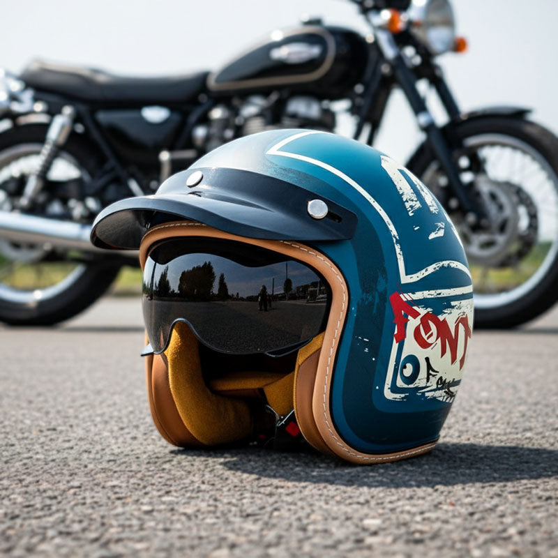 Timeless Motorcycle Helmet - Inner Visor