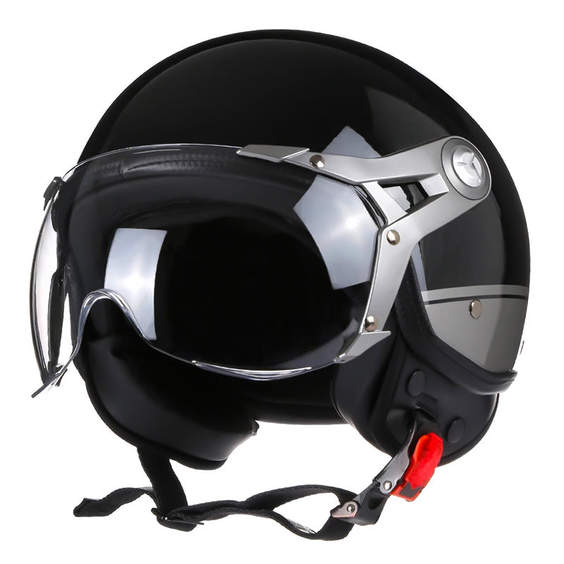 Vintage Racer Helmet with Bubble