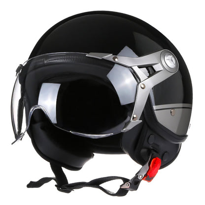 Vintage Racer Helmet with Bubble