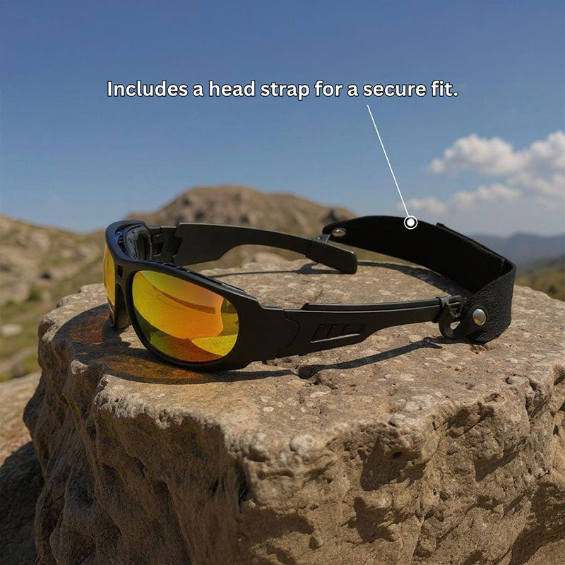 X6 Prescription Frame - Polarized Sunglasses Set | Includes 4 Lens Colors