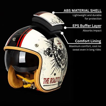 Timeless Motorcycle Helmet - Inner Visor