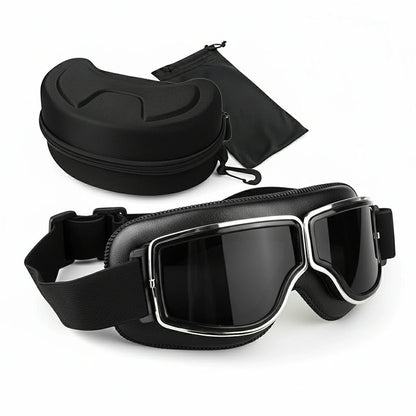 Vintage Motorcycle Goggles - Fit Over Glasses