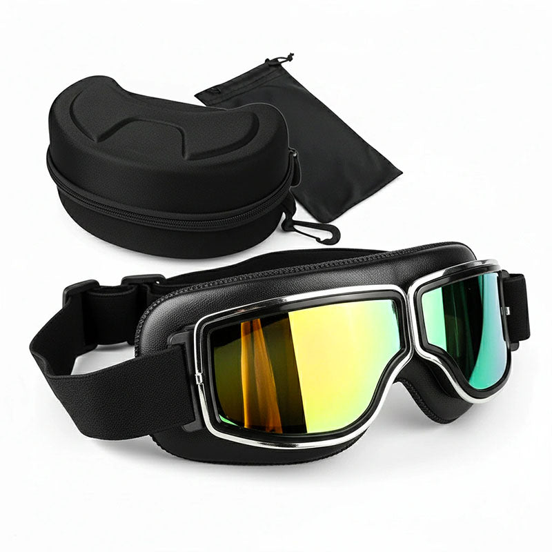 Vintage Motorcycle Goggles - Fit Over Glasses