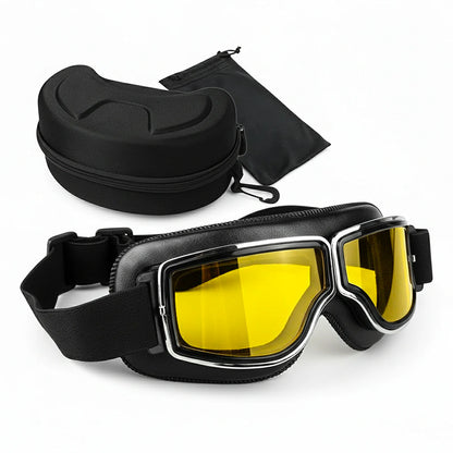 Vintage Motorcycle Goggles - Fit Over Glasses