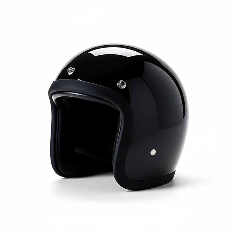 Low Profile Vintage Motorcycle Helmet - DOT Approved