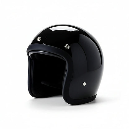Low Profile Vintage Motorcycle Helmet - DOT Approved