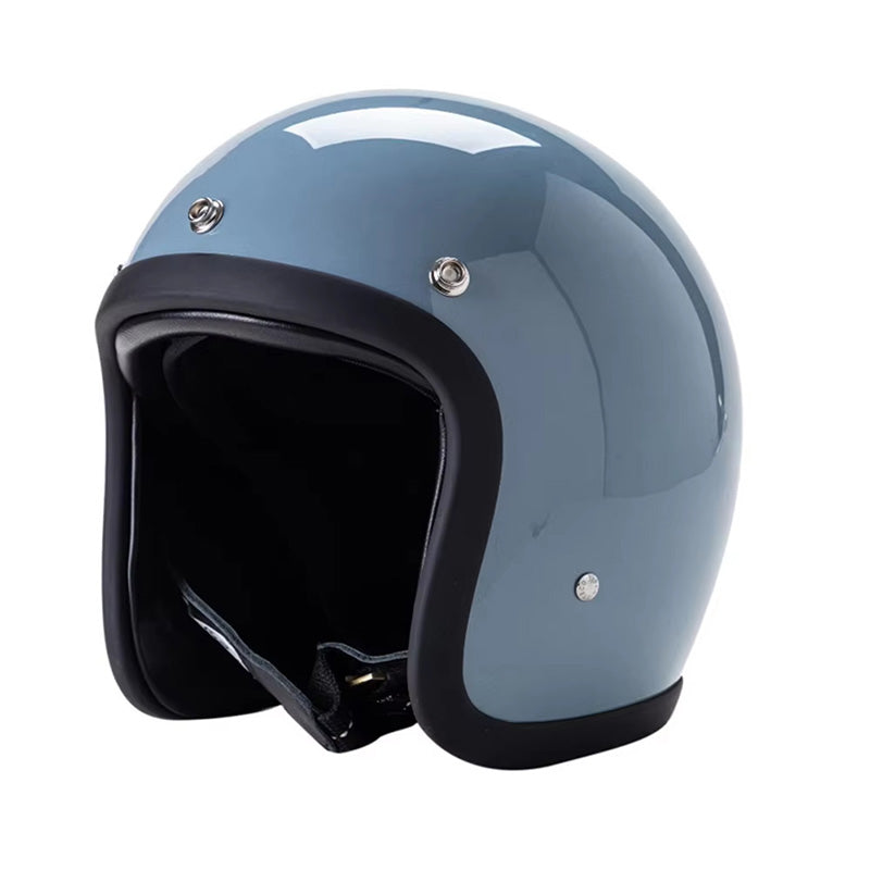 Low Profile Vintage Motorcycle Helmet - DOT Approved