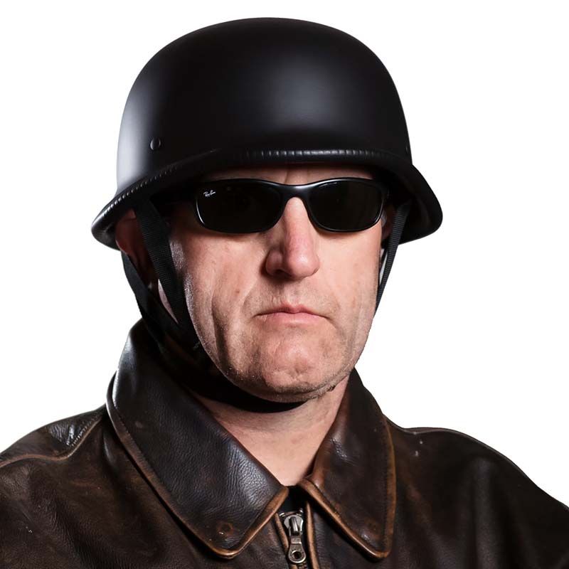 Outlaw Motorcycle Half Face Helmet - DOT Approved