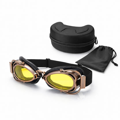 Old School Biker Goggles